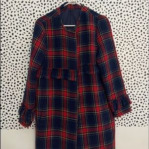 Plaid Peacoat